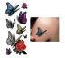 Dočasné tetovanie na telo 3D motýle a ruže I.